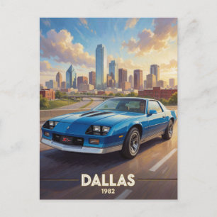 Dallas Texas Performance Roads 1982 Postkarte