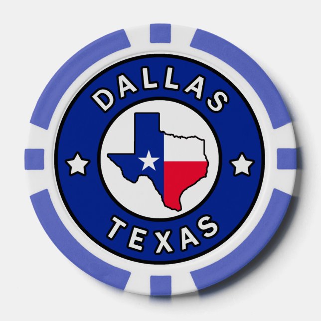 Dallas Texas Pokerchips (Vorderseite)