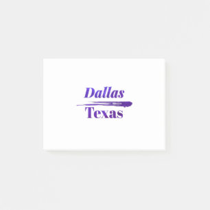 Dallas Texas Post-it Klebezettel