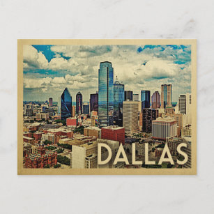 Dallas Texas Postcard Vintage Travel Postkarte