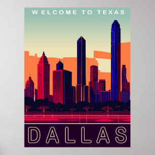 Dallas, Texas, Reisen Poster