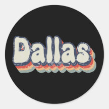Dallas Texas Retro-Distressed-Text-Kunst
