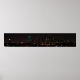 Dallas, Texas Skyline bei Nacht Poster