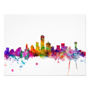 Dallas Texas Skyline Fotodruck
