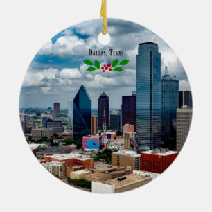 Dallas, Texas skyline Keramik Ornament