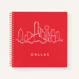 Dallas Texas Skyline Notizbuch