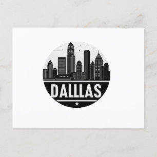 Dallas Texas Skyline Postcard Feiertagspostkarte