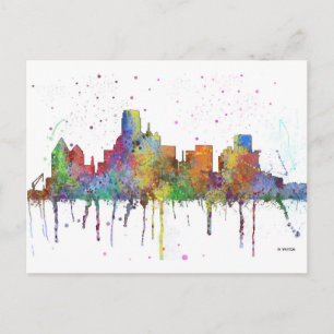 DALLAS, TEXAS SKYLINE POSTKARTE