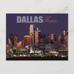 Dallas, Texas skyline Postkarte