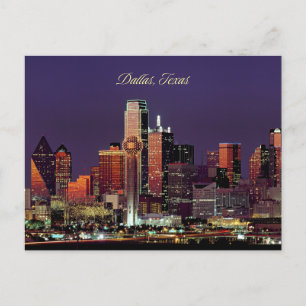 Dallas, Texas skyline Postkarte