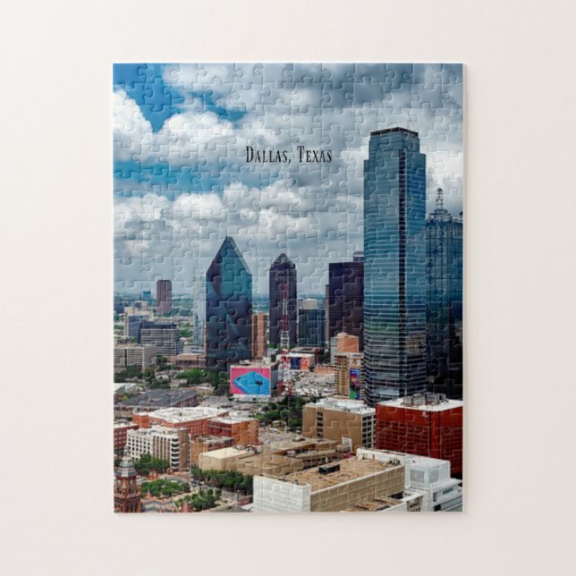 Dallas, Texas skyline Puzzle (Vertikal)