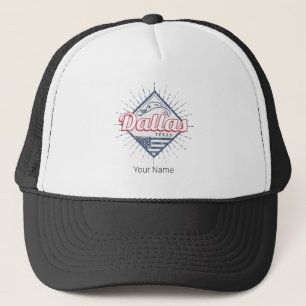 Dallas Texas Stadt Vereinigte Staaten Vintage USA Truckerkappe