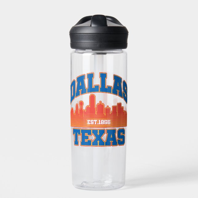 Dallas, Texas Trinkflasche (Vorderseite)