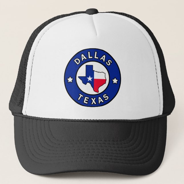 Dallas Texas Truckerkappe (Vorderseite)