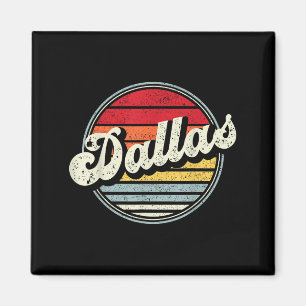 Dallas Texas Tx Zuhause Staat Cool 70er Style Suns Magnet