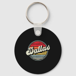 Dallas Texas Tx Zuhause Staat Cool 70er Style Suns Schlüsselanhänger