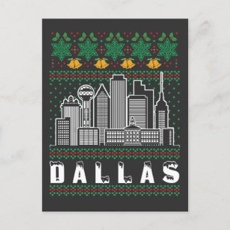 Dallas Texas Ugly Christmas Postkarte