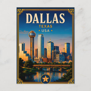 ⭐ Dallas Texas Urlaubserinnerung Postkarte