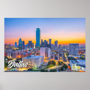 Dallas, Texas, Vereinigte Staaten Poster