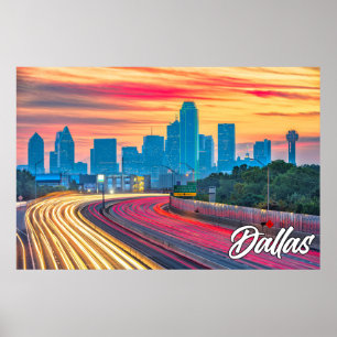 Dallas, Texas, Vereinigte Staaten Poster