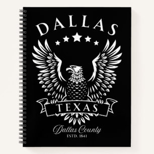 Dallas Texas Vintag Eagle Notizbuch