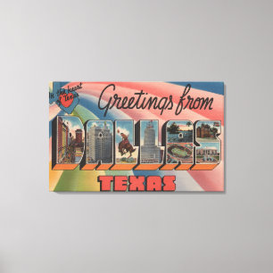 Dallas, TexasLarge Letter ScenesDallas, TX Leinwanddruck