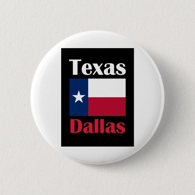 Dallas TX Button (Vorderseite)