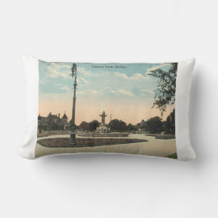 Dallas TX, Central Park, Vintage inspiriert von 19 Lendenkissen