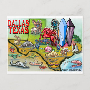 Dallas TX Postkarte