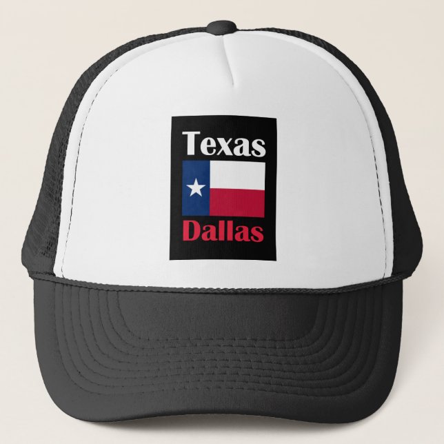 Dallas TX Truckerkappe (Vorderseite)