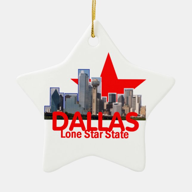 DALLAS-Verzierung Keramik Ornament (Vorne)