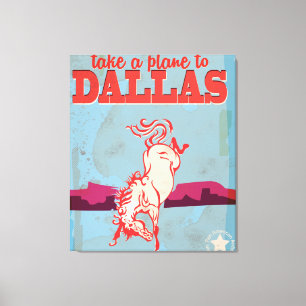 Dallas Vintage-Reiseposter Leinwanddruck