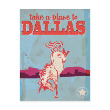 Dallas Vintage-Reiseposter