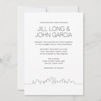 Dallas Wedding Einladung