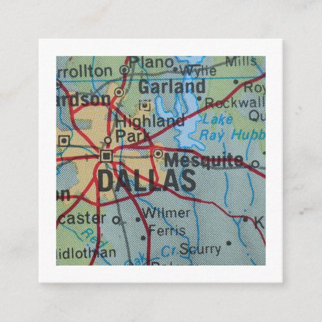 Dallas Wir haben die neue Adresskarte verschoben Begleitkarte (Vorderseite)