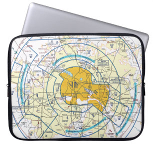 Dallas. Worth Flyway Chart Laptopschutzhülle