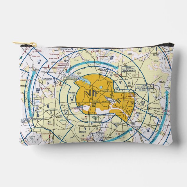 Dallas. Worth Flyway Chart Zubehörtasche (Vorderseite)