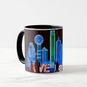 Dallasskyline-Kaffee-Tasse Tasse
