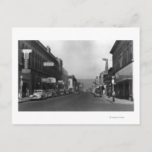 Dalles, Oregon Main Street Town View Postkarte