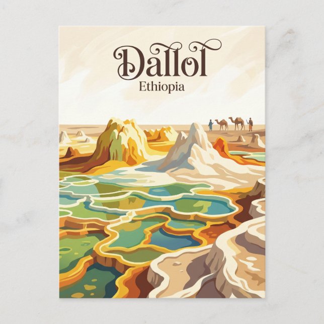 Dallol Äthiopien Postkarte (Vorderseite)