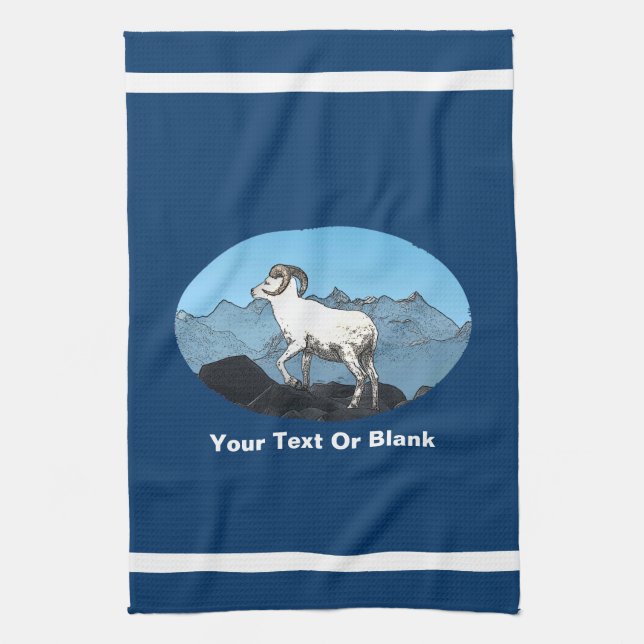 Dall's Sheep Geschirrtuch (Vertikal)