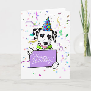 Dalmatian Birthday Karte