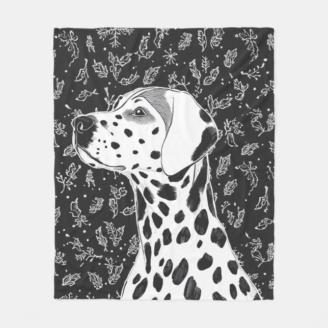 Dalmatian blanket fleecedecke (Vorderseite)