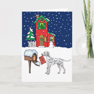Dalmatian Christmas Feiertagskarte