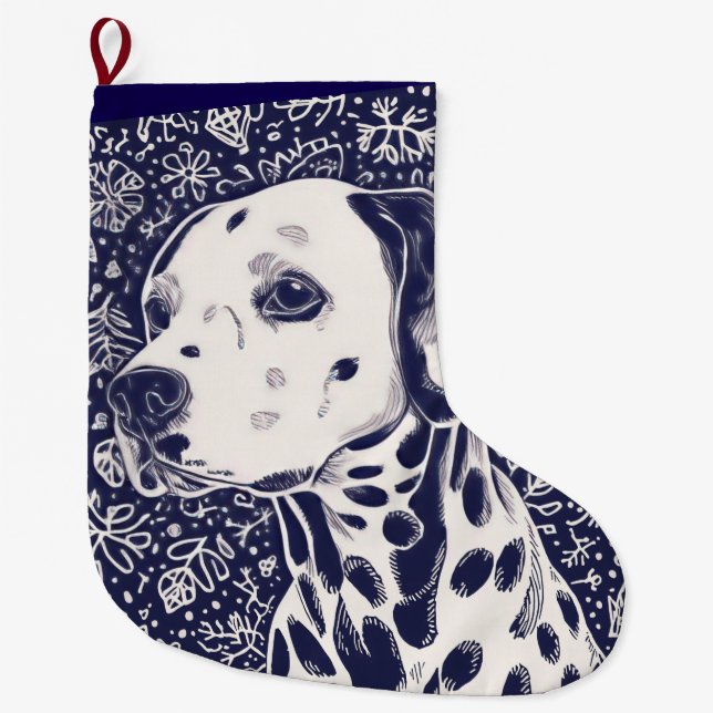 Dalmatian christmas großer weihnachtsstrumpf