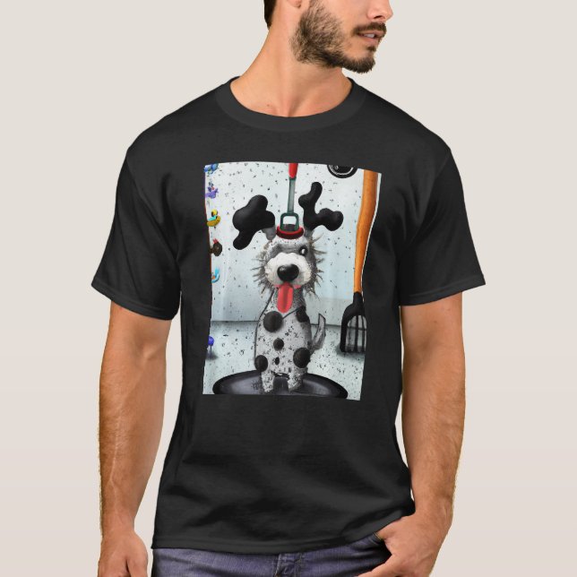 Dalmatian dog artwork puppy T-Shirt (Vorderseite)