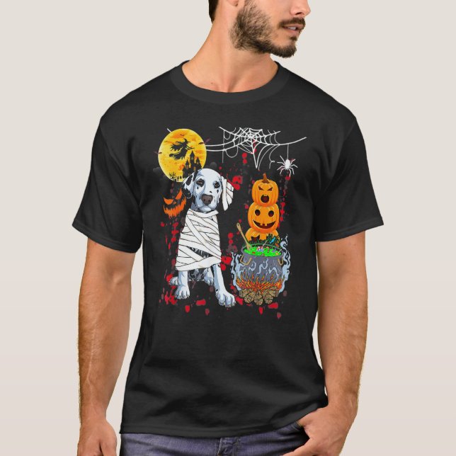 Dalmatian Dog Halloween Costume Dog T-Shirt (Vorderseite)