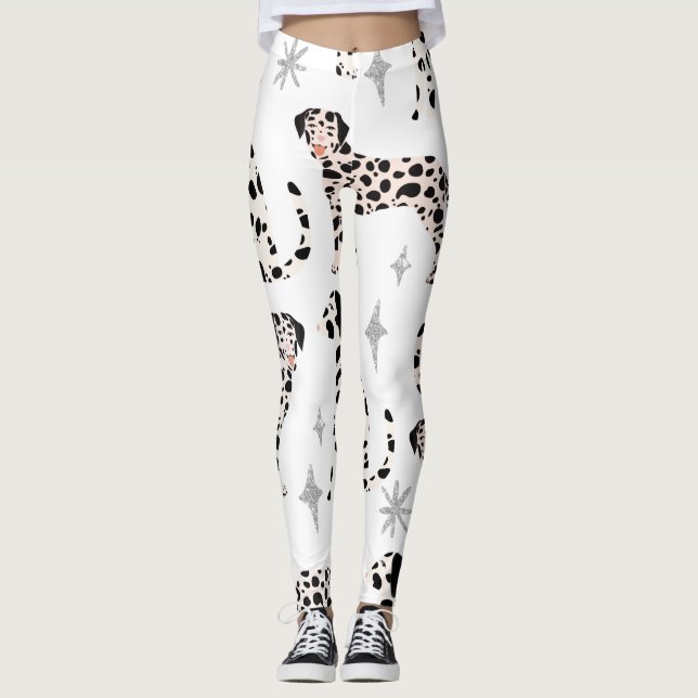 Dalmatian Dog Legging, Animal Legging for women Leggings (Vorderseite)