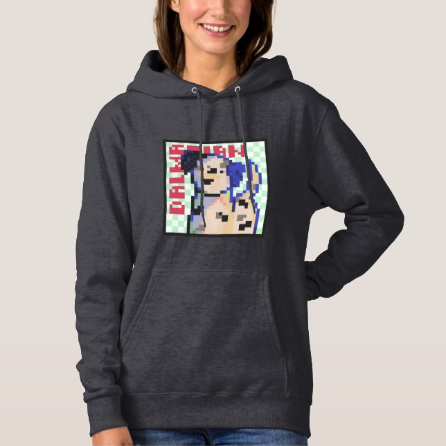 Dalmatian Dog, Pixel Art, Pixelart  Hoodie (Vorderseite)