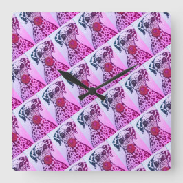 Dalmatian dog Wall Clock Quadratische Wanduhr